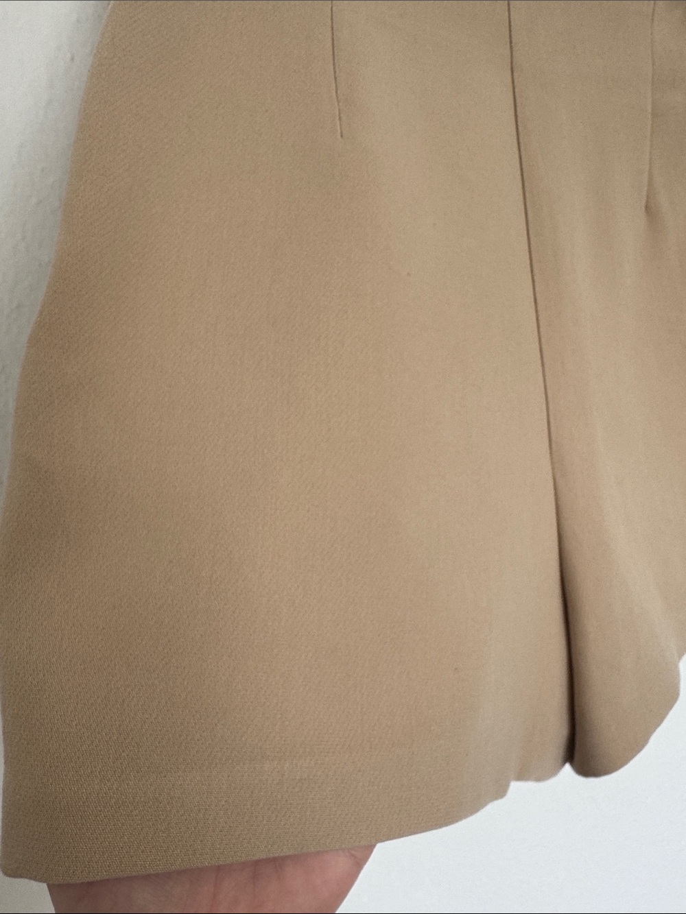 Zara Beige Skort with Front Overlap - Picture 3 of 6